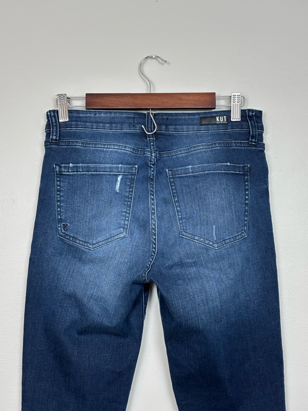Kut From The Kloth Jeans Womens 6 Blue Donna Mid Rise Skinny Denim Flawed - Picture 8 of 15